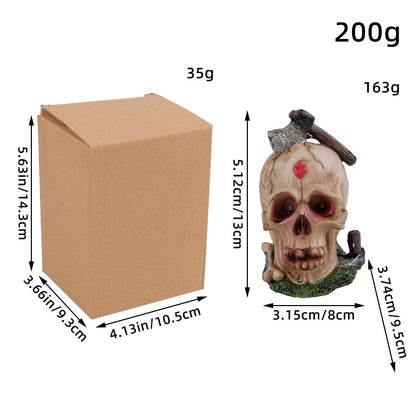 Halloween diverse skull ornaments Ghost Festival rose skull resin crafts Horror atmosphere decoration