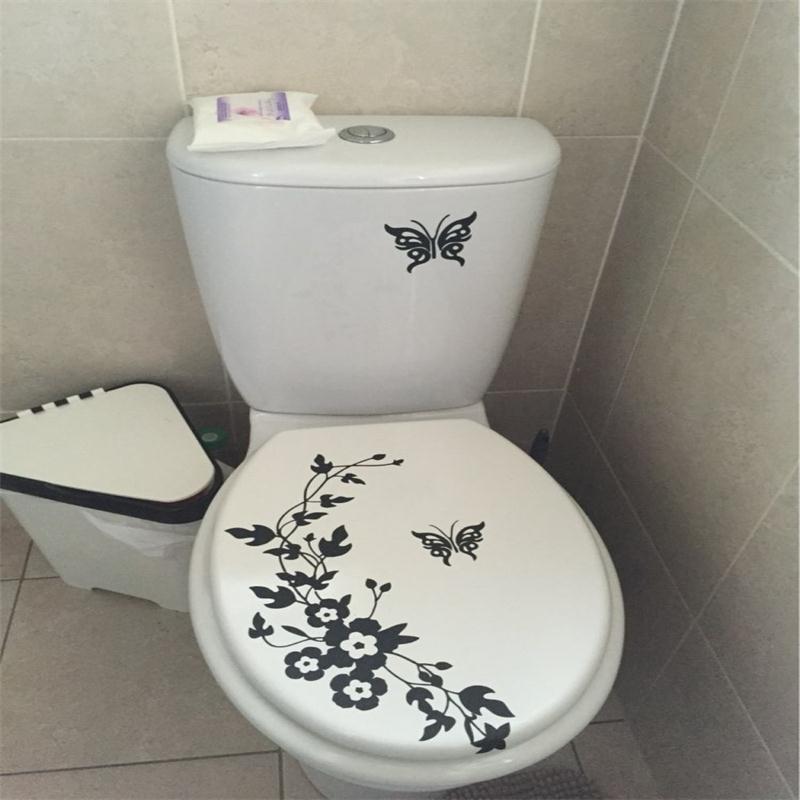 ZooYoo Decorative Butterfly Flower vine bathroom vinyl wall stickers home decoration