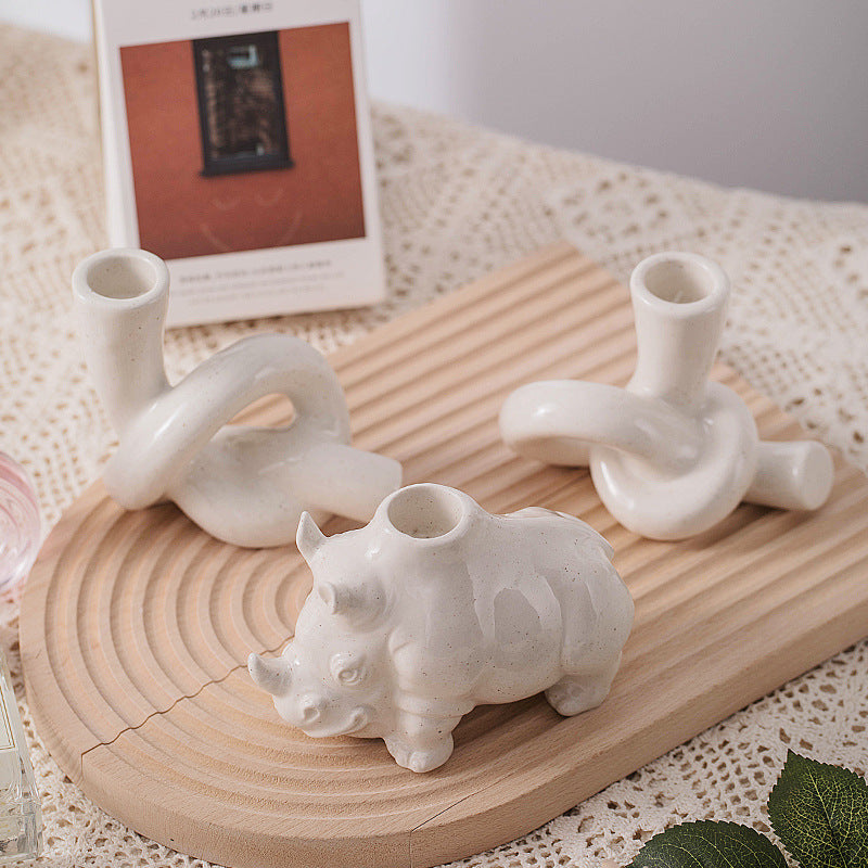 Simple and Elegant Ceramic Aromatherapy Candle Holder Creative Home Decoration Ornaments