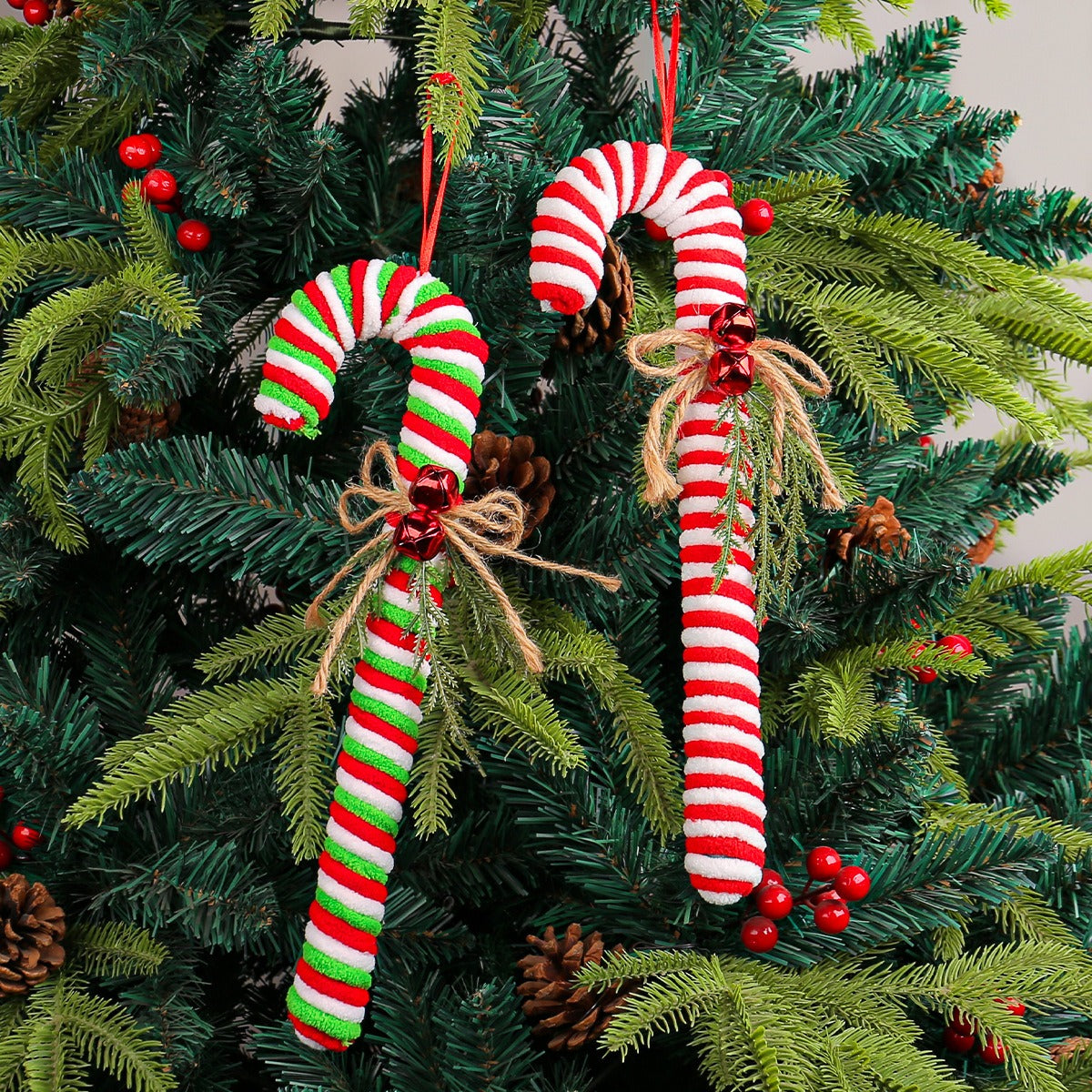 Candy Christmas Cane Red and White Cane Hook Decoration Christmas Tree Christmas Cane Hanging Prop