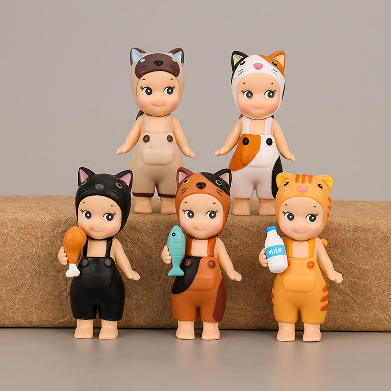 9 Cute Cat Dolls with Meow Angel Doll Handheld Anime Cartoon