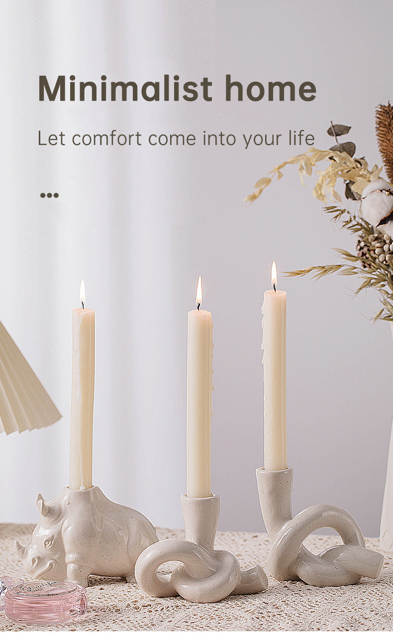 Simple and Elegant Ceramic Aromatherapy Candle Holder Creative Home Decoration Ornaments