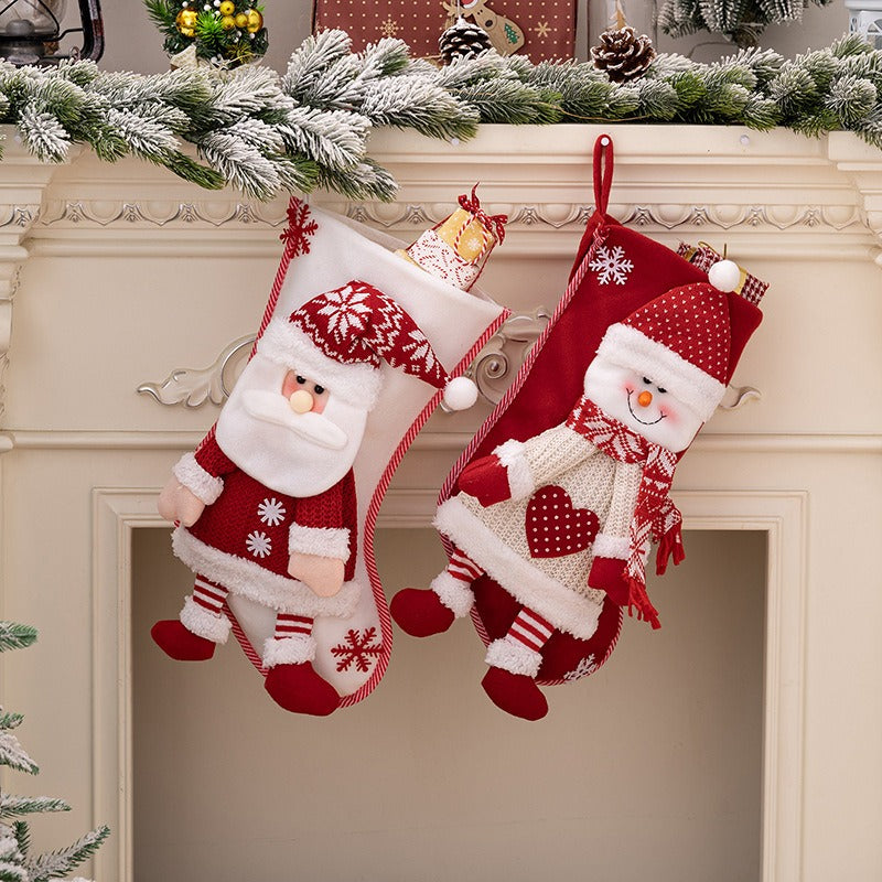 New Christmas Decorative Products Nordic Premium Christmas Socks Elderly Gift Bag Snowman Gift Bag