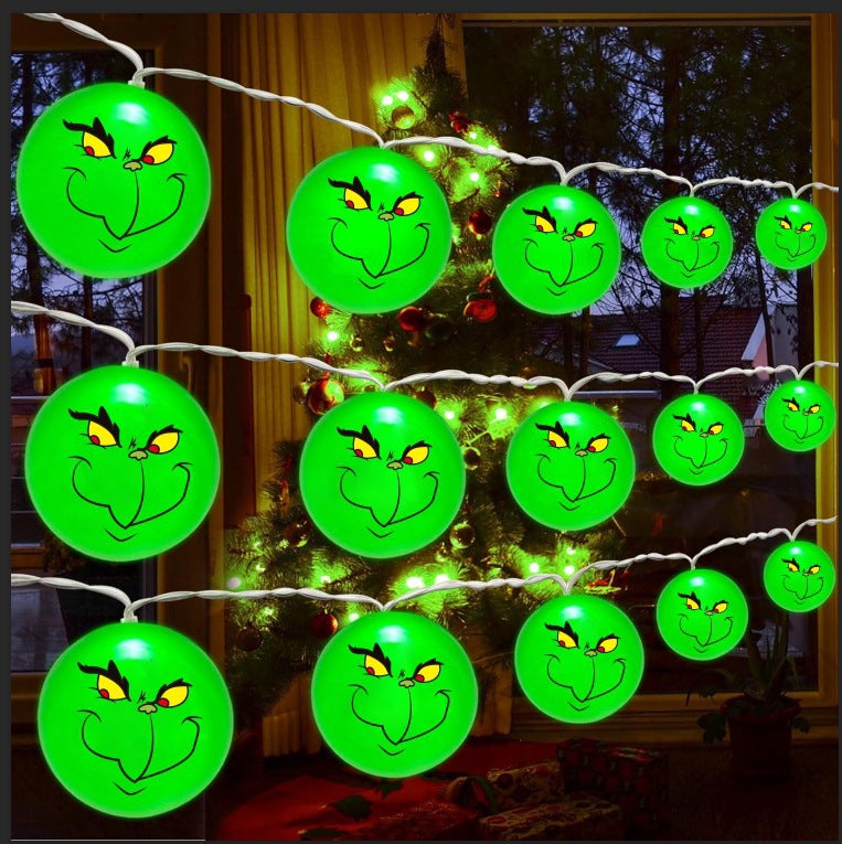 New Grinch Light String LED Halloween Light String Christmas LED Decorative Light