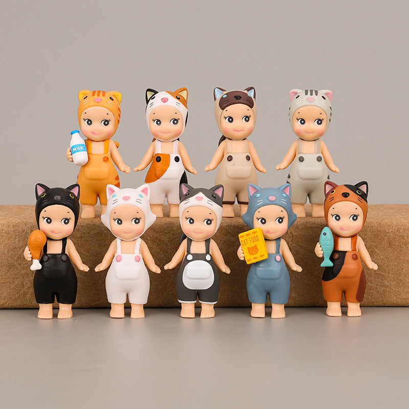 9 Cute Cat Dolls with Meow Angel Doll Handheld Anime Cartoon