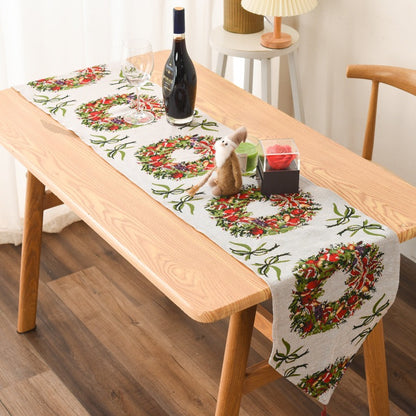 New Christmas Decoration Products Knitted Cloth Tablecloth Table Flag Creative Christmas Tablecloth Table Decoration Home Decor