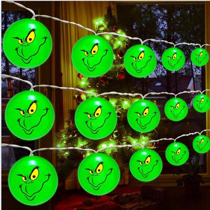 New Grinch Light String LED Halloween Light String Christmas LED Decorative Light