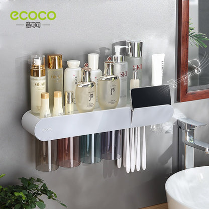 Toothbrush holder wall mounted home mouthwash cup electric non perforated dental tools, dental cylinder set holder