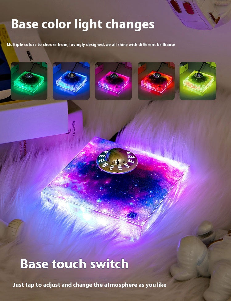 Levitating UFO Color Galaxy Lamp Magnetic Suspension UFO Star Light Creative Gift Decoration Home Decor