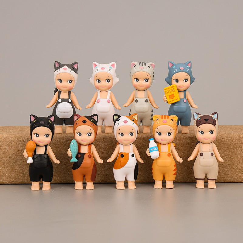 9 Cute Cat Dolls with Meow Angel Doll Handheld Anime Cartoon