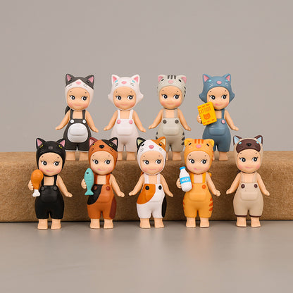 9 Cute Cat Dolls with Meow Angel Doll Handheld Anime Cartoon