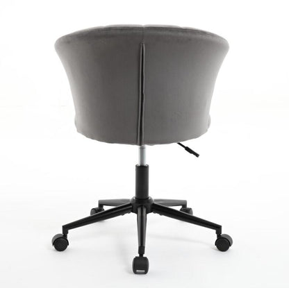 Home Office Chair, Velvet Fabric Swivel Flower Shape Computer Desk Chair for Home Office or Bedroom