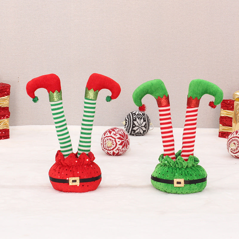 Christmas Decoration Supplies Inverted Elf Legs Festival Party Interior Decoration Ornaments