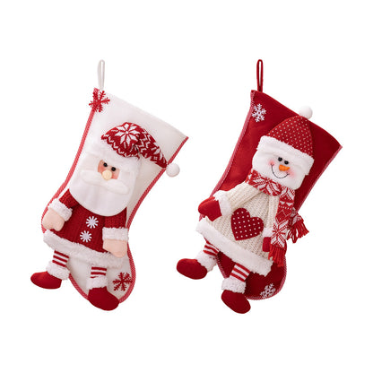 New Christmas Decorative Products Nordic Premium Christmas Socks Elderly Gift Bag Snowman Gift Bag