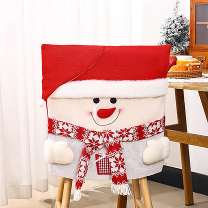 Christmas decoration chair set, stool set, Santa Claus chair cover, European and American decoration ornaments, home decor