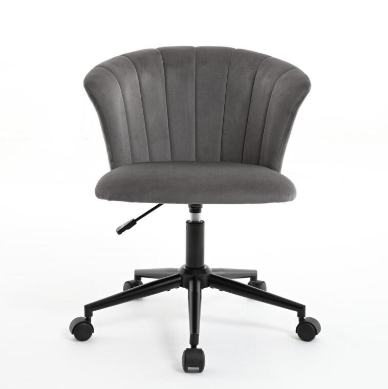 Home Office Chair, Velvet Fabric Swivel Flower Shape Computer Desk Chair for Home Office or Bedroom