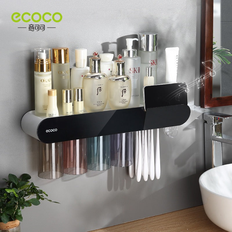 Toothbrush holder wall mounted home mouthwash cup electric non perforated dental tools, dental cylinder set holder