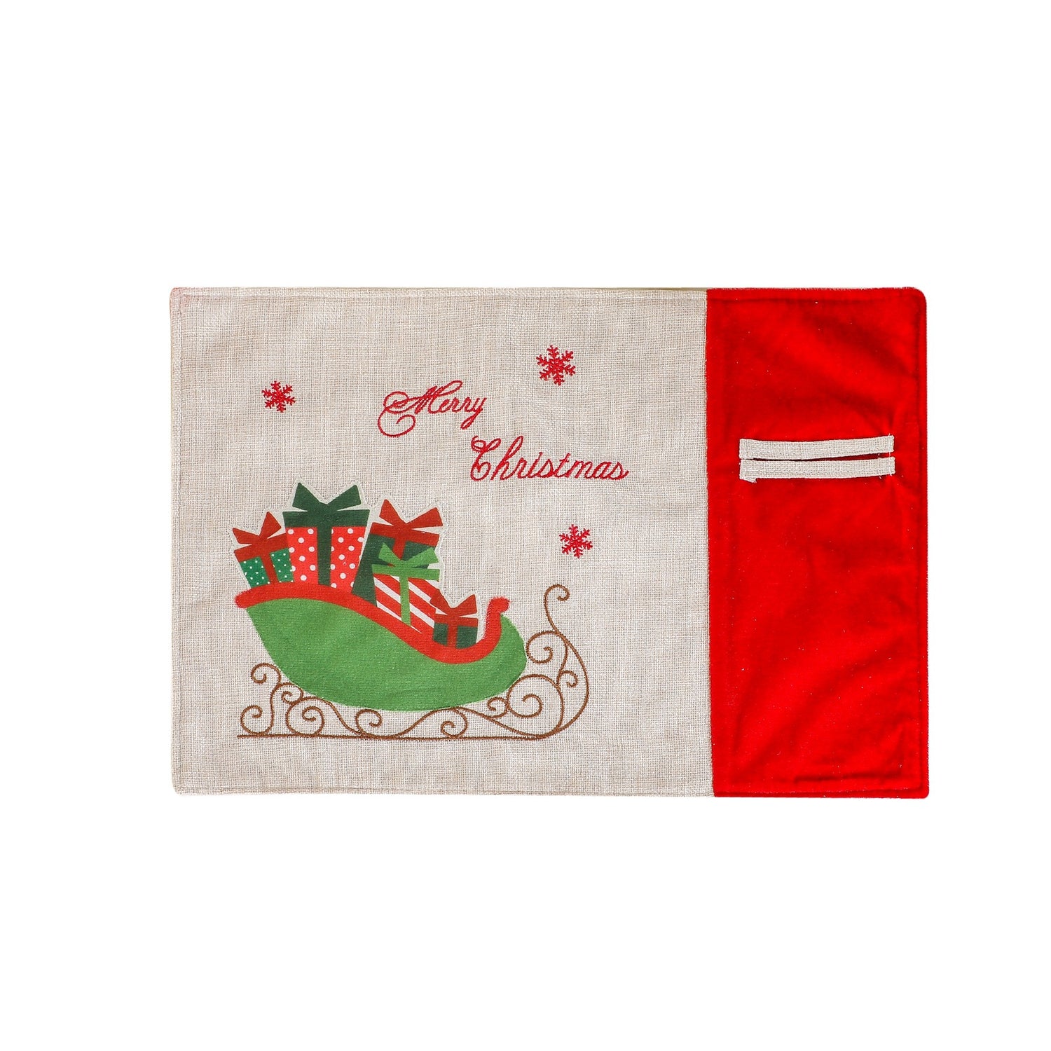 Christmas decoration supplies, red and green gift packages, car meal mats, Christmas tree dining table mats, insulation mats