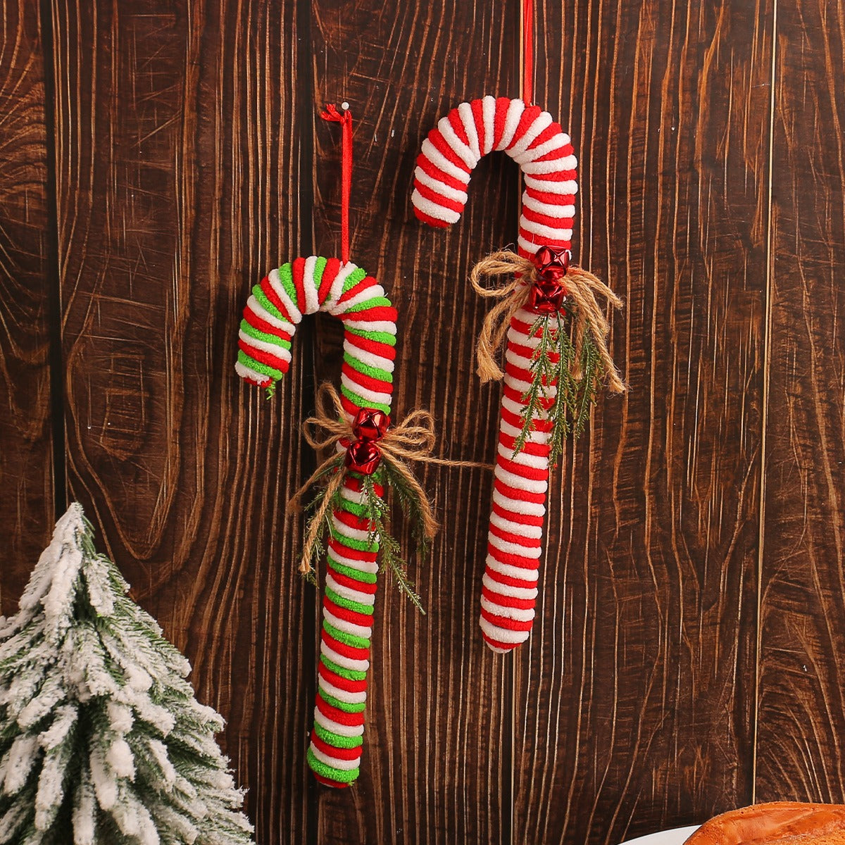 Candy Christmas Cane Red and White Cane Hook Decoration Christmas Tree Christmas Cane Hanging Prop