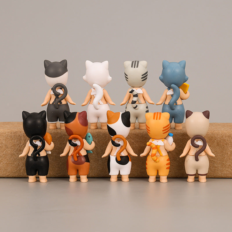 9 Cute Cat Dolls with Meow Angel Doll Handheld Anime Cartoon