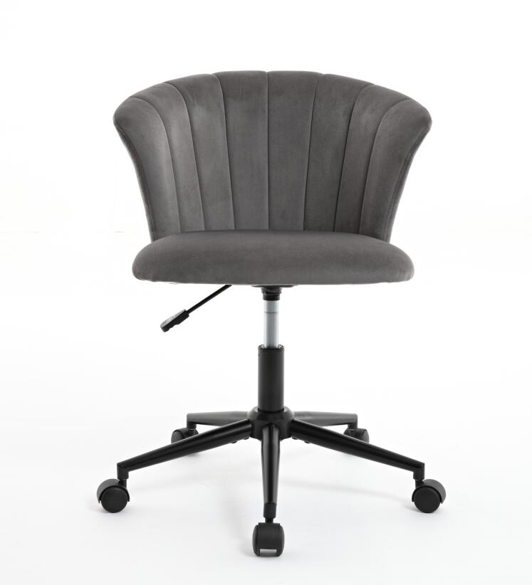 Home Office Chair, Velvet Fabric Swivel Flower Shape Computer Desk Chair for Home Office or Bedroom