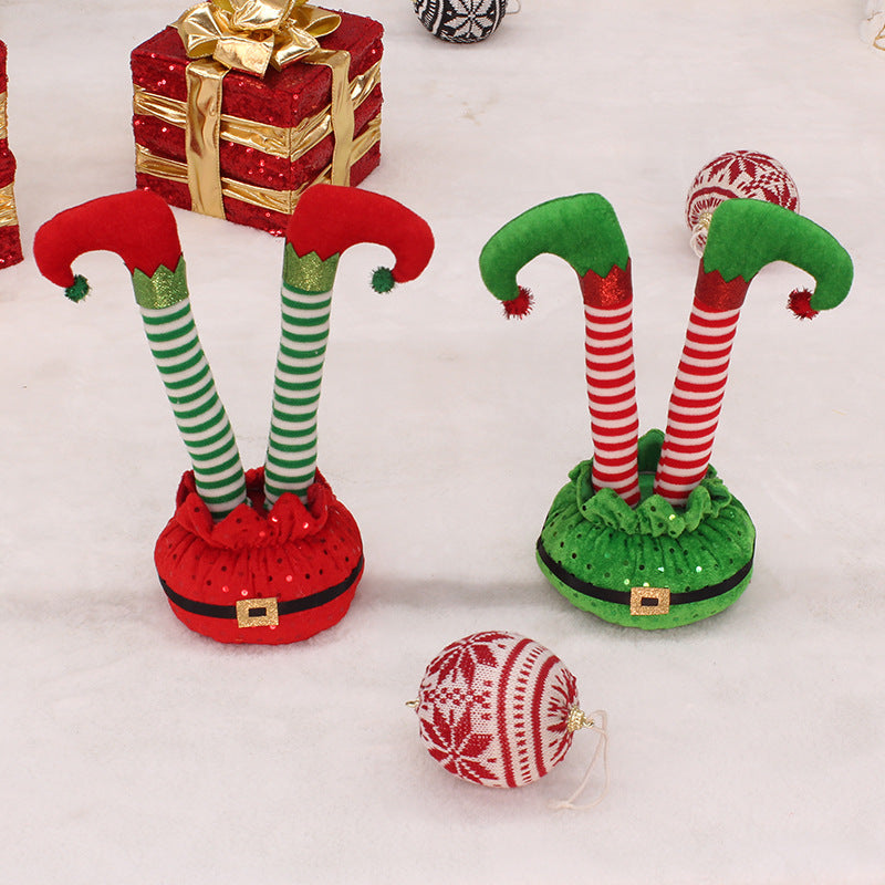 Christmas Decoration Supplies Inverted Elf Legs Festival Party Interior Decoration Ornaments