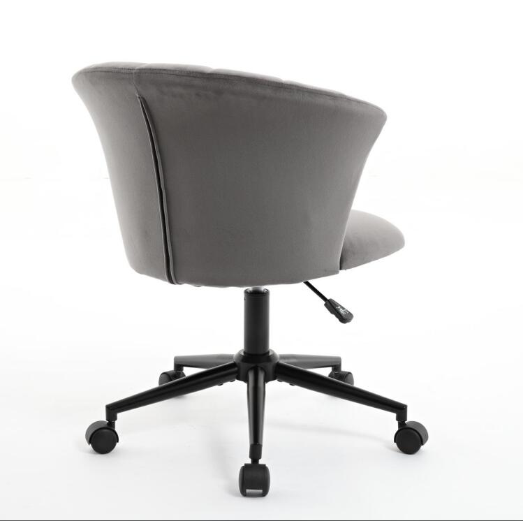 Home Office Chair, Velvet Fabric Swivel Flower Shape Computer Desk Chair for Home Office or Bedroom