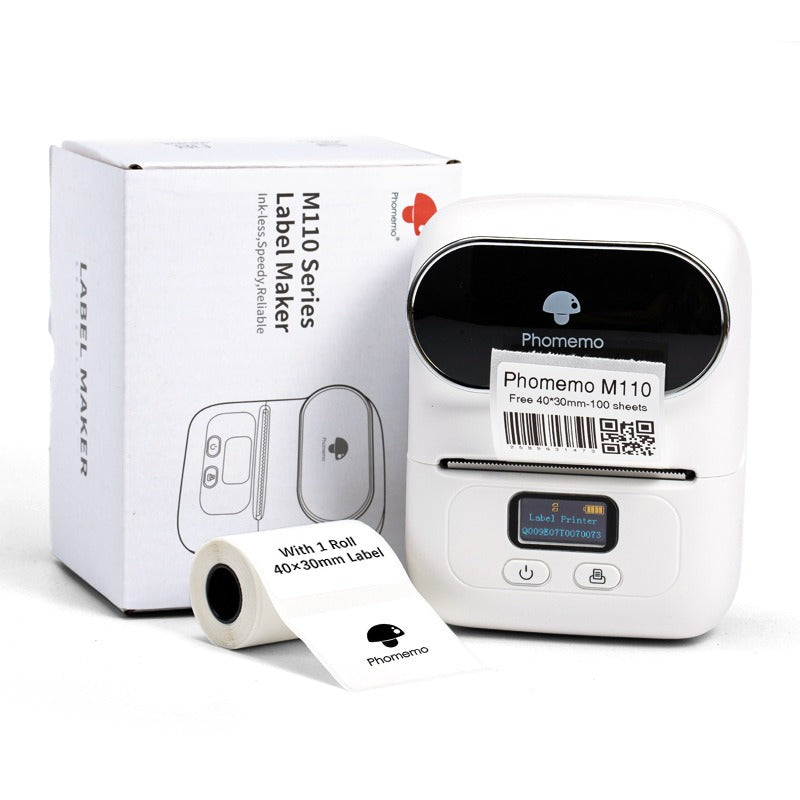 Phomemo price tag printer, home clothing tag thermal printer, handheld barcode printer