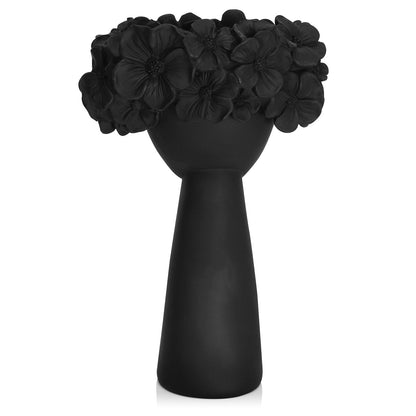 black flowerpot home resin ornaments