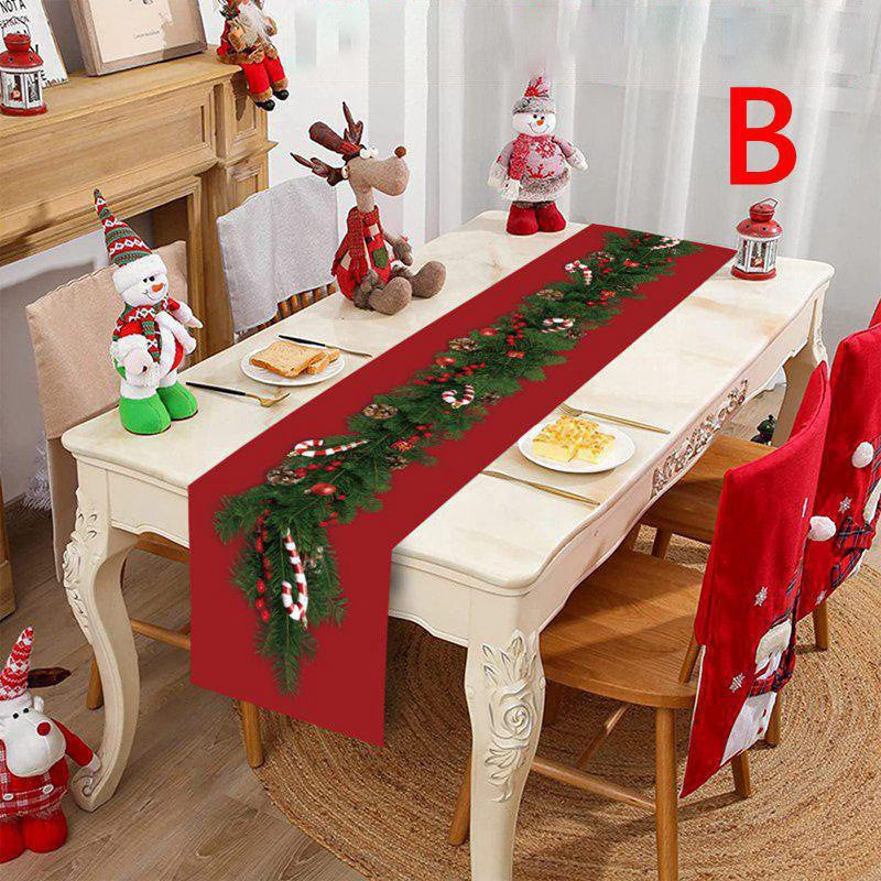 Christmas table flag American polyester printed tablecloth table towel