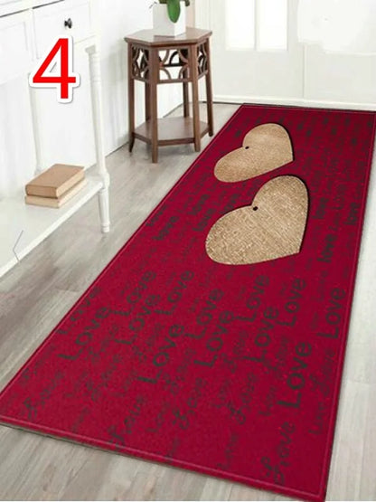 WUJIE Fashion &quot;Home&quot; Printed Wood Pattern Floor Rug for Living Room Washable Bedroom Mat Home Decor Kitchen Carpet Welcome Mat